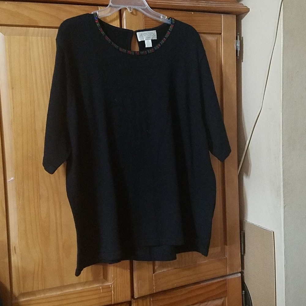Jeweled Crew Neck Sweater